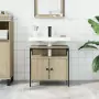 Mobile Lavabo Bagno Rovere Sonoma 60x30x60 cm Legno Multistrato