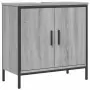 Mobile Lavabo Bagno Grigio Sonoma 60x30x60 cm Legno Multistrato