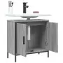 Mobile Lavabo Bagno Grigio Sonoma 60x30x60 cm Legno Multistrato