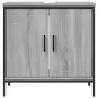 Mobile Lavabo Bagno Grigio Sonoma 60x30x60 cm Legno Multistrato