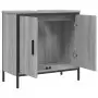 Mobile Lavabo Bagno Grigio Sonoma 60x30x60 cm Legno Multistrato