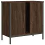 Mobile Lavabo Bagno Rovere Marrone 60x30x60cm Legno Multistrato