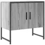 Mobile Lavabo Bagno Grigio Sonoma 60x33x60 cm Legno Multistrato