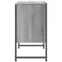 Mobile Lavabo Bagno Grigio Sonoma 60x33x60 cm Legno Multistrato