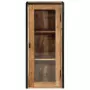 Mobile Bagno a Muro 40x30x90 cm Legno Massello Acacia e Ferro