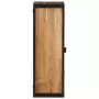 Mobile Bagno a Muro 40x30x90 cm Legno Massello Acacia e Ferro