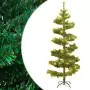 Albero di Natale a Spirale con Base e LED Verde 180 cm PVC