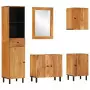 Set Mobili da Bagno 5pz in Legno Massello di Acacia