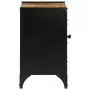 Mobile Lavabo da Bagno 55x35x60 cm Ferro e Legno Massello Mango