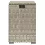 Tavolo Serbatoio Propano Grigio Chiaro 40x40x60 cm Polyrattan