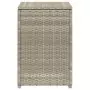 Tavolo Serbatoio Propano Grigio Chiaro 40x40x60 cm Polyrattan