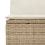 Set Divani da Giardino 11 pz con Cuscini Beige in Polyrattan