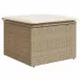 Set Divani da Giardino 12 pz con Cuscini Beige in Polyrattan