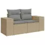 Set Divani da Giardino 11 pz con Cuscini Beige in Polyrattan