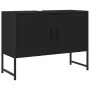 Mobile Lavabo Bagno Nero 60x30x60 cm Legno Multistrato