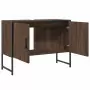 Mobile Lavabo Bagno Rovere Marrone 60x30x60cm Legno Multistrato