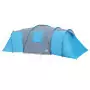 Tenda da Campeggio 12 Persone Blu 840x720x200 cm Taffetà 185T