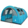 Tenda da Campeggio 4 Persone Blu 483x340x193 cm Taffetà 185T