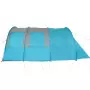 Tenda da Campeggio 4 Persone Blu 483x340x193 cm Taffetà 185T