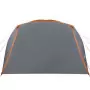 Tenda Campeggio 4Persone Grigia e Arancione 350x280x155 Taffetà