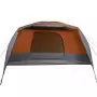 Tenda Campeggio 4Persone Grigia e Arancione 350x280x155 Taffetà