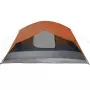 Tenda Campeggio 4Persone Grigia e Arancione 350x280x155 Taffetà