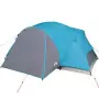 Tenda da Campeggio 8 Persone Blu 360x430x195 cm Taffetà 190T