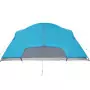 Tenda da Campeggio 8 Persone Blu 360x430x195 cm Taffetà 190T