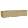 Contenitore da Giardino Beige Misto 469L in Polyrattan