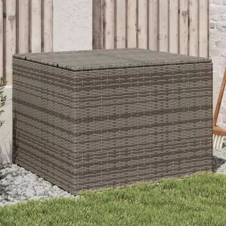 Contenitore da Giardino Grigio 291L in Polyrattan