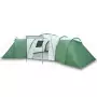 Tenda da Campeggio 12 Persone Verde 840x720x200 cm Taffetà 185T