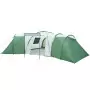 Tenda da Campeggio 12 Persone Verde 840x720x200 cm Taffetà 185T