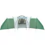 Tenda da Campeggio 12 Persone Verde 840x720x200 cm Taffetà 185T