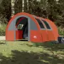 Tenda Campeggio 4Persone Grigia e Arancione 483x340x193 Taffetà