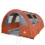 Tenda Campeggio 4Persone Grigia e Arancione 483x340x193 Taffetà