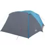 Tenda da Campeggio 4 Persone Blu 350x280x155 cm Taffetà 190T