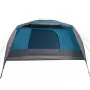 Tenda da Campeggio 4 Persone Blu 350x280x155 cm Taffetà 190T