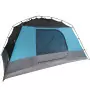 Tenda da Campeggio 4 Persone Blu 350x280x155 cm Taffetà 190T