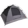 Tenda Campeggio 6Persone Grigia e Arancione 348x340x190 Taffetà