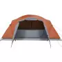 Tenda Campeggio 8Persone Grigia e Arancione 360x430x195 Taffetà