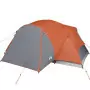 Tenda Campeggio 8Persone Grigia e Arancione 360x430x195 Taffetà