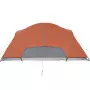 Tenda Campeggio 8Persone Grigia e Arancione 360x430x195 Taffetà