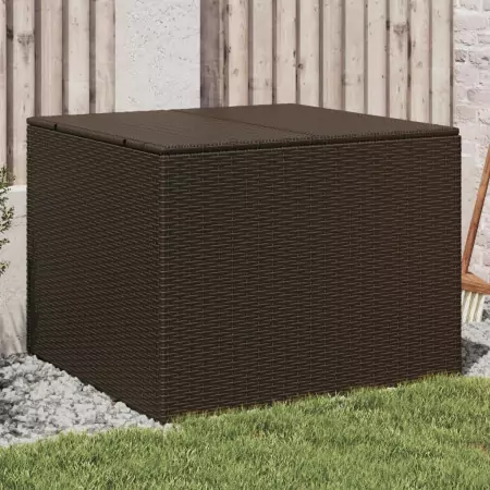 Contenitore da Giardino Marrone 291L in Polyrattan