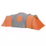 Tenda Campeggio 12 Persone Grigia Arancione 840x720x200 Taffetà