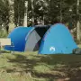 Tenda da Campeggio 4 Persone Blu 405x170x106 cm Taffetà 185T