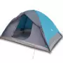 Tenda da Campeggio 6 Persone Blu 348x340x190 cm Taffetà 190T