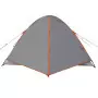 Tenda 3 Persone Grigia e Arancione 240x217x120 cm Taffetà 185T