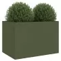 Fioriera Verde Oliva 62x47x46 cm in Acciaio Laminato a Freddo