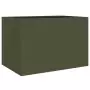 Fioriera Verde Oliva 62x47x46 cm in Acciaio Laminato a Freddo