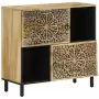 Credenza 80x33x75 cm in Legno Massello di Mango